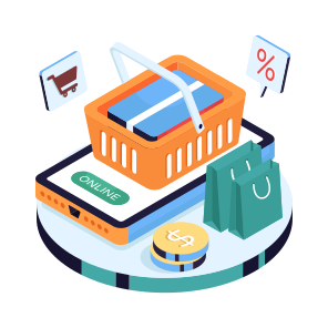 Shopping Basket, Shopping Bucket, Grocery Basket, Grocery Bucket, Commerce icon