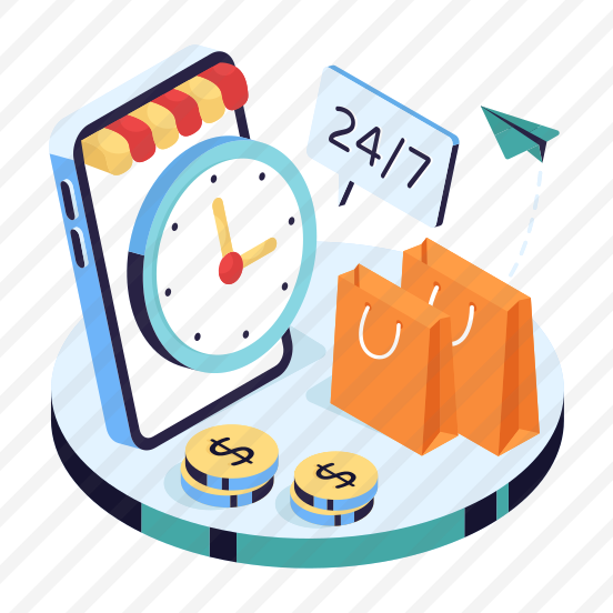 Shopping Time, Buy Time, Spending Time, Commerce, Shopping Bags preview