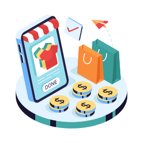 Web Shopping, Eshopping, Ecommerce, Order Done, Buy Shirt Online icon