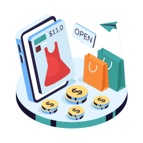 Web Shopping, Eshopping, Ecommerce, Shopping Website, Buy Dress Online icon