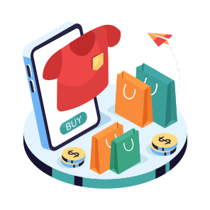 Web Shopping, Eshopping, Ecommerce, Shopping Website, Buy Shirt Online icon