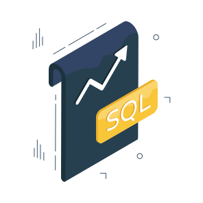 Sql Report, Data Report, Data Growth, Infographic, Statistics icon