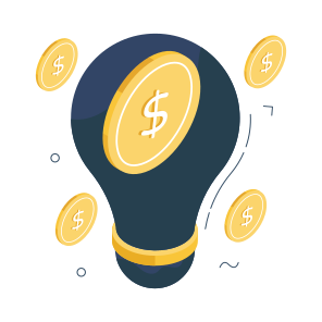 Financial Idea, Creative Idea, Innovation, Bright Idea, Economic Idea icon