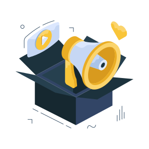 Marketing Box, Announcement Box, Marketing Package, Marketing Parcel, Promotion Box icon