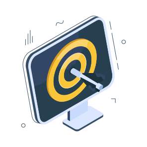 Online Target, Online Aim, Online Goal, Online Objective, Purpose icon
