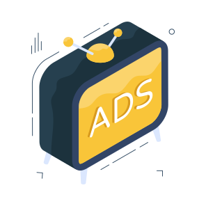 Tv Ad, Television Ad, Tv Advertisement, Television Advertisement, Broadcast Ad icon