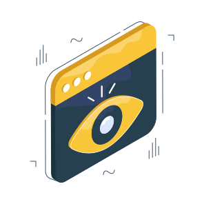 Website Visualization, Web Monitoring, Web Inspection, Visualization, Vision icon
