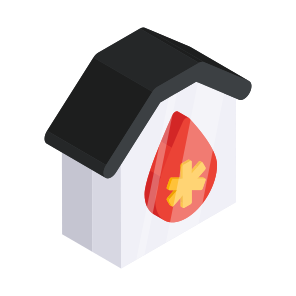 Hospital, Building, Architecture, Clinic, Dispensary, icon