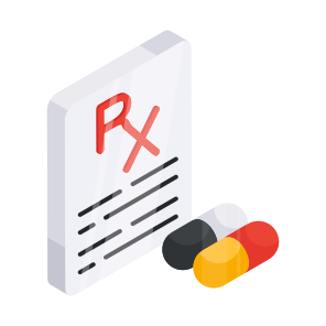 Prescription, Medical Report, Rx, Medical Instructions, Medical Recommendation icon