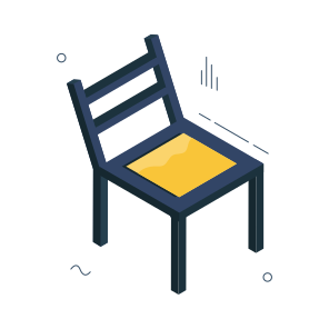 Chair, Seat, Sitting, Armless Chair, Furniture icon