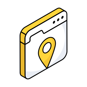 Online Location, Web Location, Direction, Gps, Navigation icon