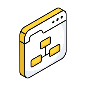 Web Sitemap, Flowchart, Flow Diagram, Web Hierarchy, Web Algorithm icon