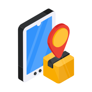 Parcel Location, Parcel Tracking, Package Location, Package Direction, Geolocation icon