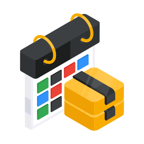 Parcel Schedule, Logistic Schedule, Delivery Schedule, Delivery Reminder icon