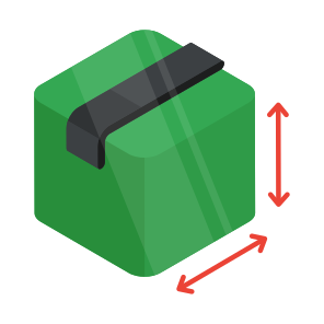 Parcel Size, Parcel Measurement, Package Size, Logistic Delivery Package Measurement icon