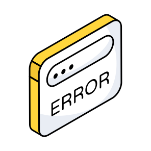 Web Error, Web Alert, Web Warning, Web Caution, Warning Website icon