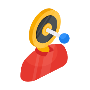 Target Person, Target Employee, Headhunting, Target User, Target Avatar icon