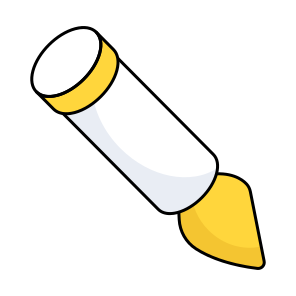 Artbrush, Acrylic Brush, Paint Brush, Creative Brush, Artist Tool, icon