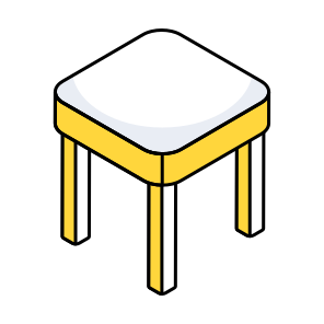 Desk, Table, Tabletop, Furniture, Wooden Table icon