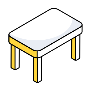 Table, Desk, Class Bench, Furniture, Tabletop, icon