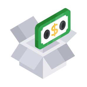 Financial Box, Financial Parcel, Financial Package, Money Box, Money Parcel icon