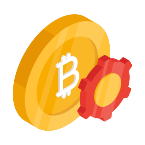 Bitcoin Management, Cryptocurrency Setting, Crypto Development, Btc Management, Digital Currency icon