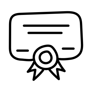 Degrees, Diploma, Certificate, Deed, Credential Document, icon