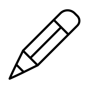 Pencil, Writing Tool, Stationery, Edit Tool, Offices Supplies icon