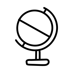 Table Globe, Planet, Map, Sphere, Orbit, icon