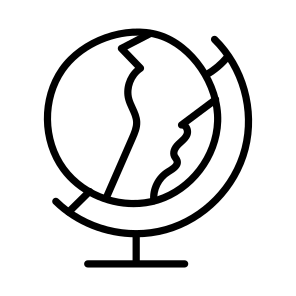 Table Globe, Planet, Map, Sphere, Orbits, icon