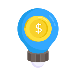 Financial Idea, Financial Innovation, Business Idea, Business Innovation, Creative Idea icon