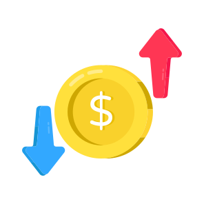 Money Transfer, Money Flow, Financial Transfer, Dollar Transfer, Money Rotation, Icon icon
