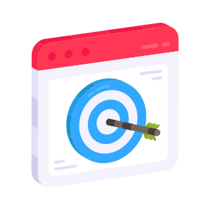 Target Website, Online Target, Online Aim, Online Goal, Online Objective, icon