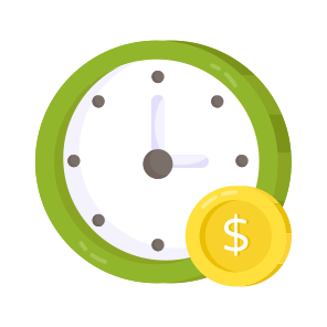 Time Is Money, Business Time, Efficiency, Productivity, Investment Time,s icon