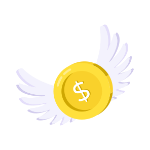 Wasting Money, Spending Money, Flying Money, Flying Dollar, Flying Cash icon