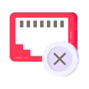 Computer Port, No Ethernet Port, No Network Port, Ethernet, Internet Port, icon