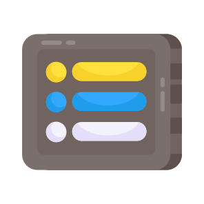 Menu, Bullets, Main Points, Hamburger, Menu Tabs, icon
