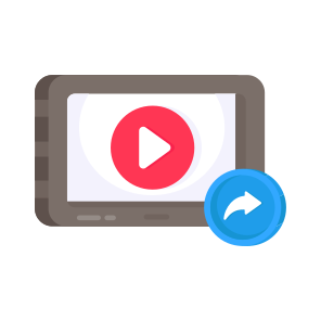Mobile Video, Online Video, Video Streaming, Play Video, Multimedia icon