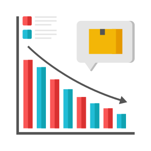 Data Analytics, Infographic, Statistics, Loss Chart, Loss Graph icon