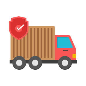 Secure Cargo, Cargo Delivery, Road Freight, Cargo Truck, Logistic Delivery icon