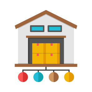 Warehouse, Storehousse, Storeroom, Depot, Depository, icon