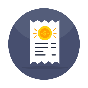 Bill, Invoice, Receipt, Payment Slip, Commerces icon