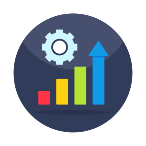 Data Governance, Data Analytics, Infographic, Statistics, Bar Chart icon