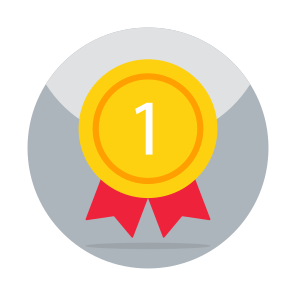 Quality Badge, Ranking Badge, Position Badge, Star Badge, Ribbon Badge icon