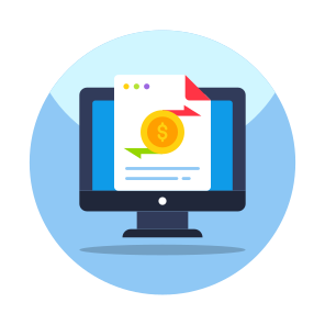Online Money Transfer, Cash Transfer, Financial Transfer, Dollar Transfer, E Banking icon