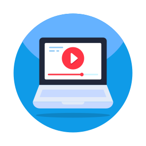 Online Video, Internet Video, Video Streaming, Play Video, Video Tutorial icon
