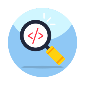 Search Coding, Search Programming, Software Development, Html, Php Coding icon