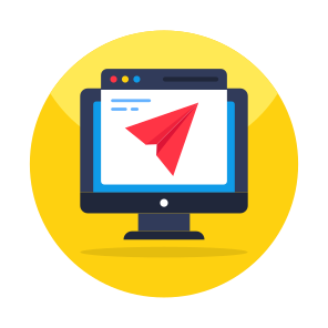 Send Mail, Send Message, Paper Plane, Online Message, Web Message icon