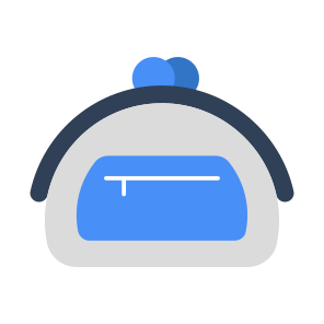 Purse, Handbag, Clutch, Pouch, Pochette, Icon, Vector, Flat, Accessory, Baggage icon