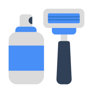 Shaving, Accessory, Tools, Equipment, Instrument, Cream, Icon, Vector, Flat, Razor, icon